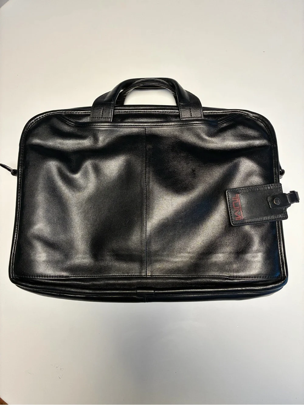 Tumi Alpha 2 Napa Leather Laptop Bag 96516D2 With Dust Bag and Shoulder Strap